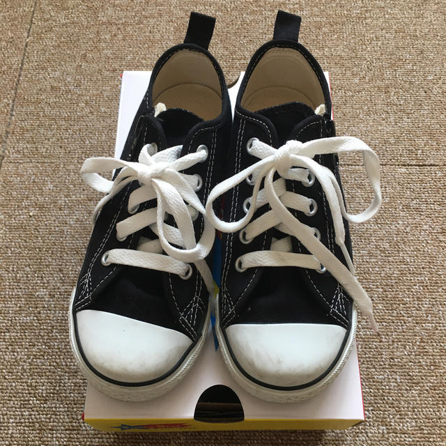 CONVERSE(コンバース)の【converse】19㎝スニーカー黒 キッズ/ベビー/マタニティのキッズ靴/シューズ(15cm~)(スニーカー)の商品写真