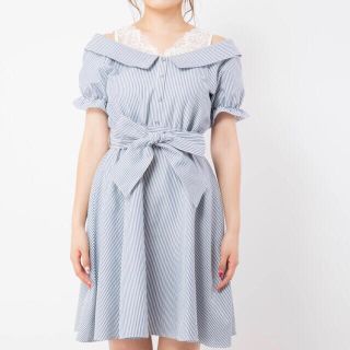 セシルマクビー(CECIL McBEE)のセシルマクビー　ストライプワンピース(ひざ丈ワンピース)