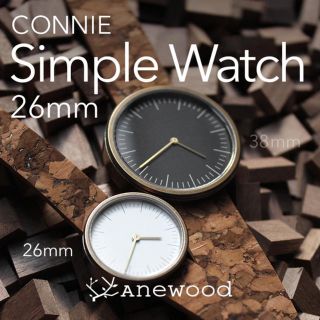 【hacoa】CONNIE Simple Watch 26mm ホワイト(腕時計)