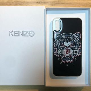 ケンゾー(KENZO)のKENZO ブラック タイガー ヘッド iPhone X/XS ケース(iPhoneケース)