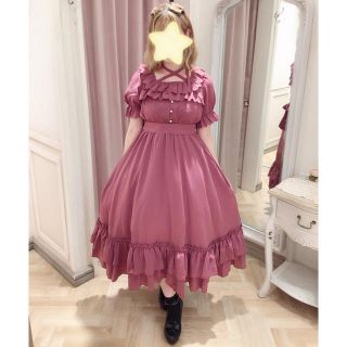 アマベル(Amavel)のアマベル　 Frill Decoraロングワンピース　♡ピンク♡(ロングワンピース/マキシワンピース)