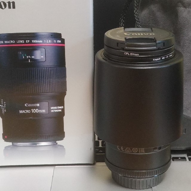 Canon(キヤノン)の【美品・使用頻度少】Canon 100mm 2.8L スマホ/家電/カメラのカメラ(レンズ(単焦点))の商品写真