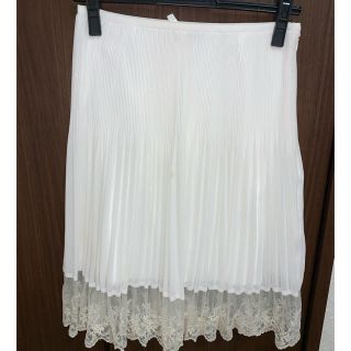 キスミス(Xmiss)のキスミス♡白プリーツスカート(ひざ丈スカート)