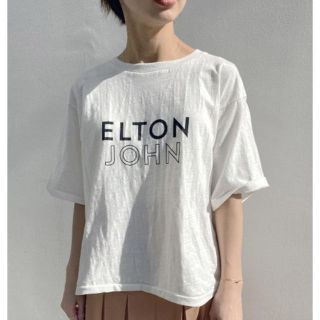 アメリヴィンテージ(Ameri VINTAGE)のAMERI ELTON JOHN TEE/ホワイト(Tシャツ(半袖/袖なし))