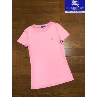 バーバリーブルーレーベル(BURBERRY BLUE LABEL)の新品同様バーバリーブルーレーベル★ホースマーク入りコットンＴシャツ (Tシャツ(半袖/袖なし))