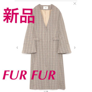 ファーファー(fur fur)の新品ファーファージャケットコート♡ジルスチュアートアプワイザーリッシェスナイデル(ノーカラージャケット)