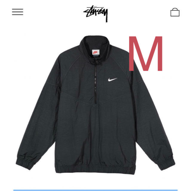 STUSSY NIKE M BLACK オフノワール ウィンドランナー M 【国内正規品