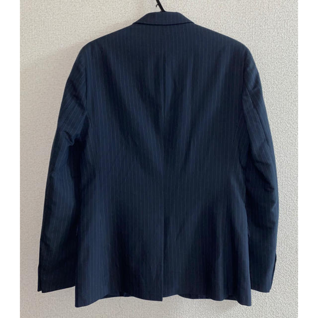 EXIBIT ストライプ テーラード ジャケット スーツ ネイビー 新品未使用 メンズのジャケット/アウター(テーラードジャケット)の商品写真