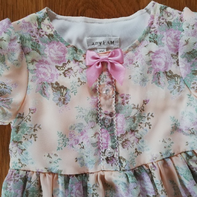 anyFAM(エニィファム)のエニィファム　ワンピース100 キッズ/ベビー/マタニティのキッズ服女の子用(90cm~)(ワンピース)の商品写真