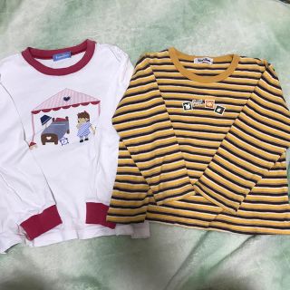 ファミリア(familiar)のファミリア　110 長袖　パジャマ　ボーダー(Tシャツ/カットソー)