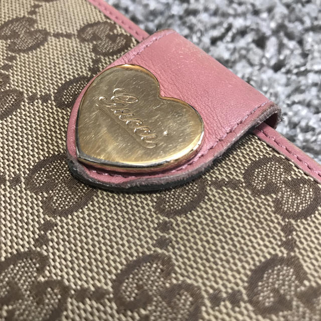 GUCCI - GUCCI 長財布 ハートホック ピンクの通販 by *mei*'s GUCCI - GUCCI 長財布 ハートホック ピンクの通販 by *mei*'s
