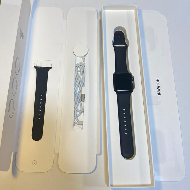 Apple Watch series 3 スペースグレー 38mm腕時計(デジタル)