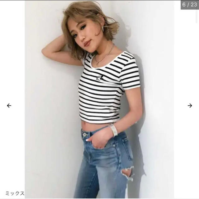 GYDA(ジェイダ)のミッキー ショート丈 ジェイダ レディースのトップス(Tシャツ(半袖/袖なし))の商品写真