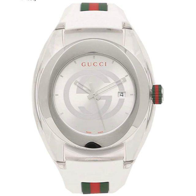 Gucci(グッチ)のGUCCI YA137102　グッチ　腕時計　ホワイト　白 メンズの時計(腕時計(アナログ))の商品写真