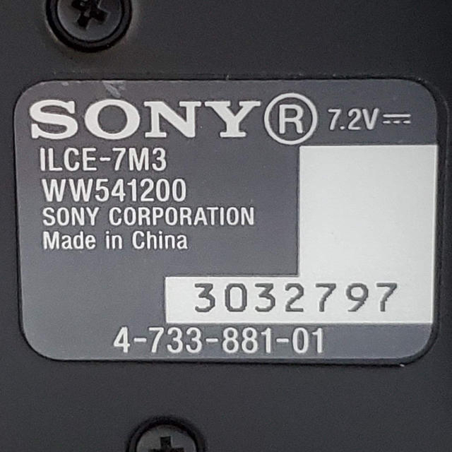 α7III ILCE-7M3 - 2