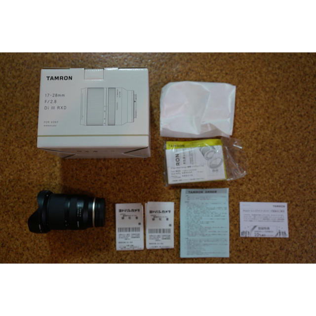 TAMRON(タムロン)のタムロン 17-28mm F2.8SONY Eマウント用 TAMRON スマホ/家電/カメラのカメラ(レンズ(ズーム))の商品写真