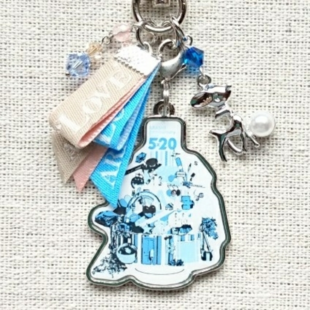 嵐(アラシ)のキーホルダー💙💙💙 ハンドメイドのアクセサリー(キーホルダー/ストラップ)の商品写真