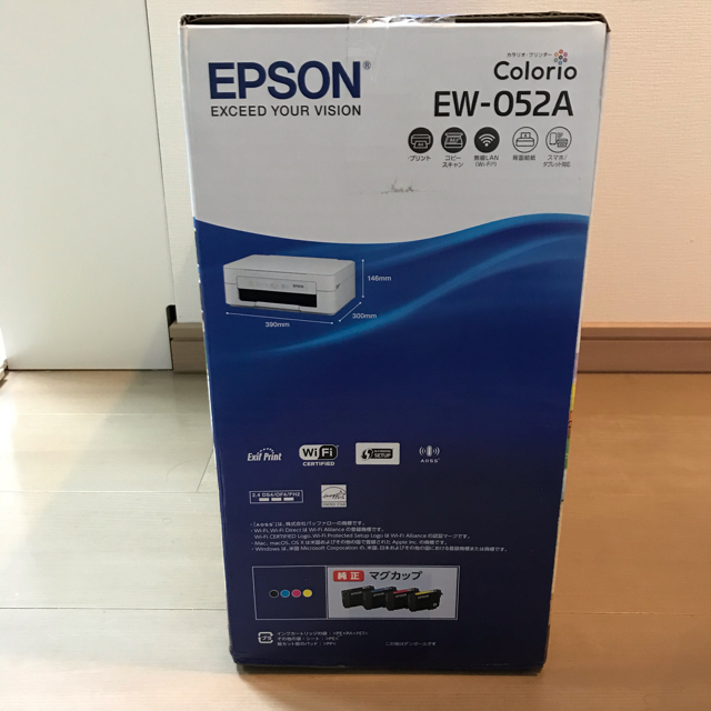 EPSON(エプソン)の【新品未使用】エプソン インクジェット複合機 カラリオ EW-052A スマホ/家電/カメラのPC/タブレット(PC周辺機器)の商品写真