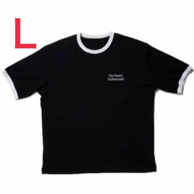 Tシャツ/カットソー(半袖/袖なし)Lサイズ ENNOY エンノイ リンガーTシャツ black ブラック