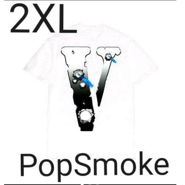 【サイズ交換ＯＫ】 VLONE x SMOKE [新品]POP HAWK TEE② ホワイト 'EM Tシャツ+カットソー(半袖+袖なし)