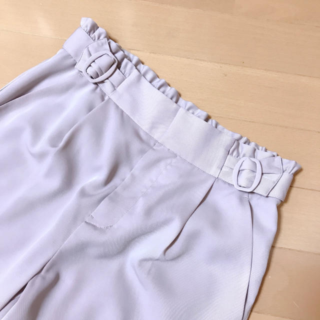 JILL by JILLSTUART(ジルバイジルスチュアート)の新品未使用♡ダブルバックルパンツ♡くすみピンク レディースのパンツ(クロップドパンツ)の商品写真