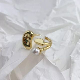 ロキエ(Lochie)のNuance pearl gold ring No.440(リング(指輪))