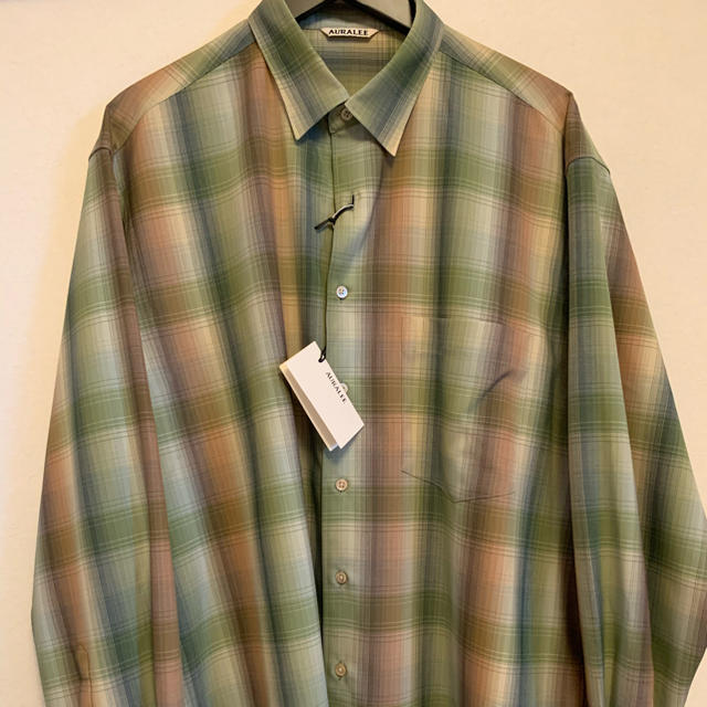 AURALEE 20AW SUPER LIGHT CHECK SHIRTS 送料無料産直 メンズ | bca.edu.gr