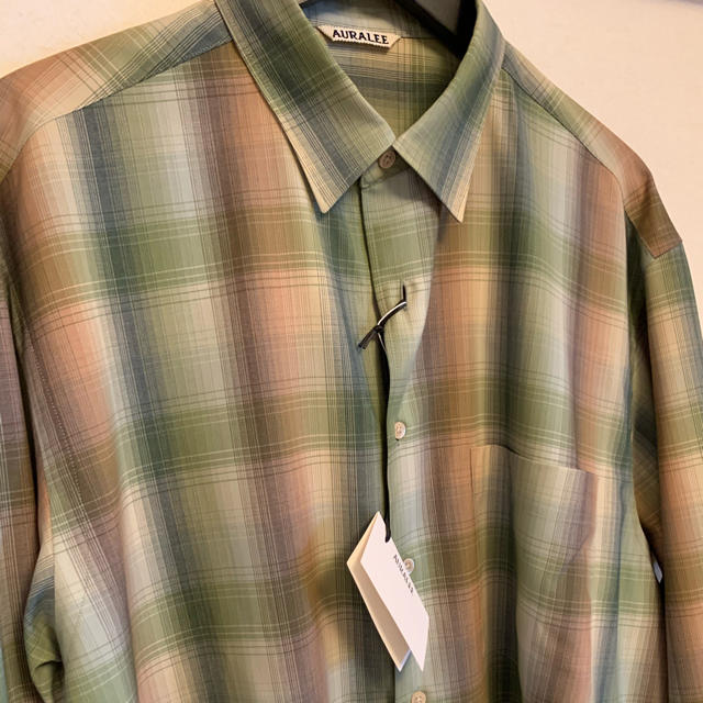 AURALEE 20AW SUPER LIGHT CHECK SHIRTS