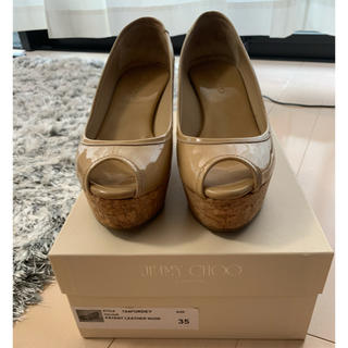 ジミーチュウ(JIMMY CHOO)のお盆SALE! ジミーチュウ　124PURDEY ウエッジサンダル 35(サンダル)