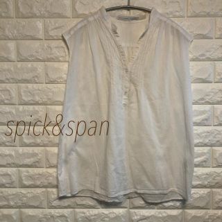 スピックアンドスパン(Spick & Span)の【spick&span】ノースリーブ  ブラウス(シャツ/ブラウス(半袖/袖なし))