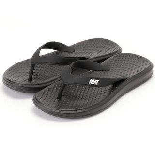 ナイキ(NIKE)のNIKE SOLAY THONG ソレイソング ビーチサンダル  黒　24センチ(ビーチサンダル)