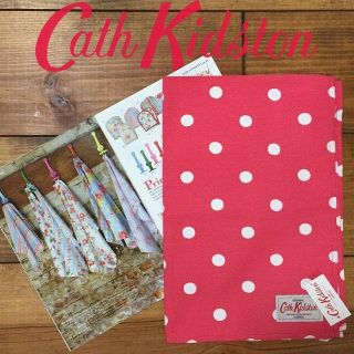 キャスキッドソン(Cath Kidston)の新品 キャスキッドソン UK製 ティータオル スポットレッド(その他)