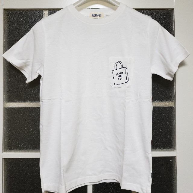 BEAMS BOY(ビームスボーイ)の専用！BEAMSBOY　ロゴ入りTシャツ　フリー　白&ネイビー2枚　新品　未使用 レディースのトップス(Tシャツ(半袖/袖なし))の商品写真