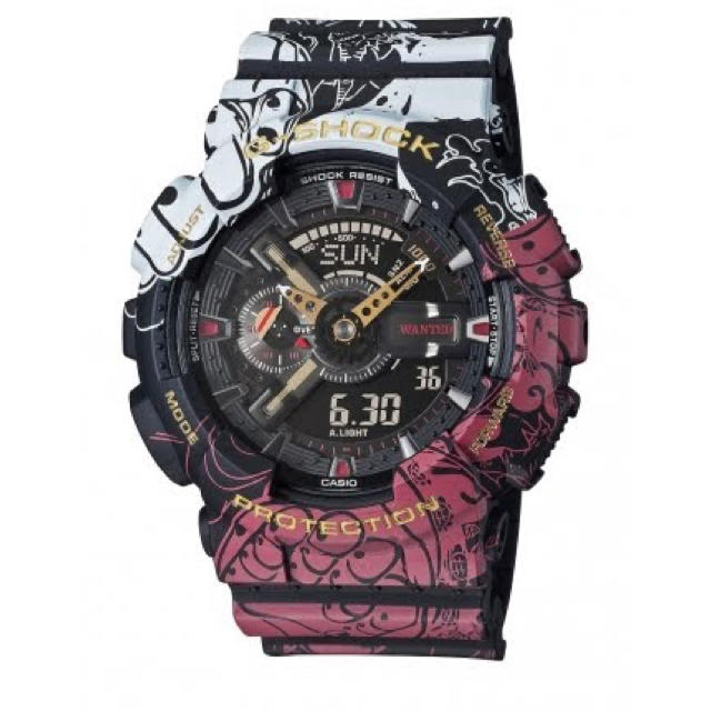 G-SHOCK(ジーショック)のG-SHOCK ONE PIECE コラボモデル GA-110JOP-1A4JR メンズの時計(腕時計(アナログ))の商品写真