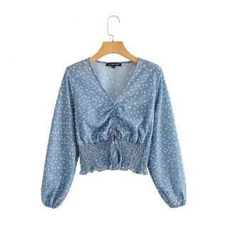 ザラ(ZARA)の2059＊S/S レトロ 花柄 ブラウス(シャツ/ブラウス(長袖/七分))