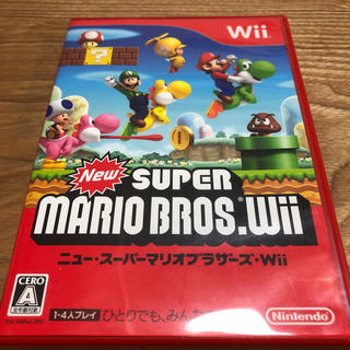 ニンテンドウ(任天堂)のNew スーパーマリオブラザーズ Wii Wii(家庭用ゲームソフト)