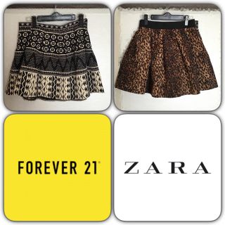 ザラ(ZARA)の【最終お値下げ】ミニスカート ２着セット(ミニスカート)