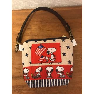 スヌーピー(SNOOPY)のスヌーピーハンドメイド、レジ袋ポーチ(ポーチ)