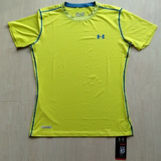 アンダーアーマー(UNDER ARMOUR)の新品 アンダーアーマー ヒートギア ランニング 野球 テニス バスケ インナー(Tシャツ/カットソー(半袖/袖なし))