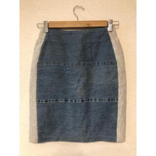 ビームス(BEAMS)のBEAMS デニム×スウェットタイトスカート(ミニスカート)