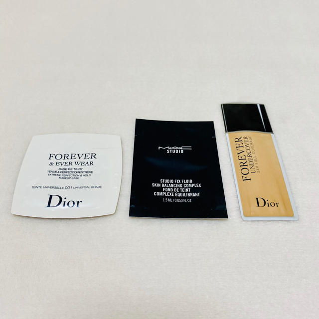 Dior(ディオール)のDior ディオール MAC ファンデーション　サンプル　3個セット コスメ/美容のベースメイク/化粧品(ファンデーション)の商品写真