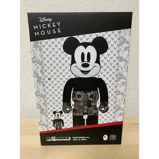 メディコムトイ(MEDICOM TOY)のBE@RBRICK BAPE(R) MICKEY MONOTONE Ver. (キャラクターグッズ)