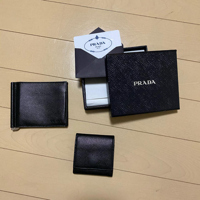 PRADA(プラダ)のプラダ　マネークリップ　小銭入れ　セット メンズのファッション小物(マネークリップ)の商品写真