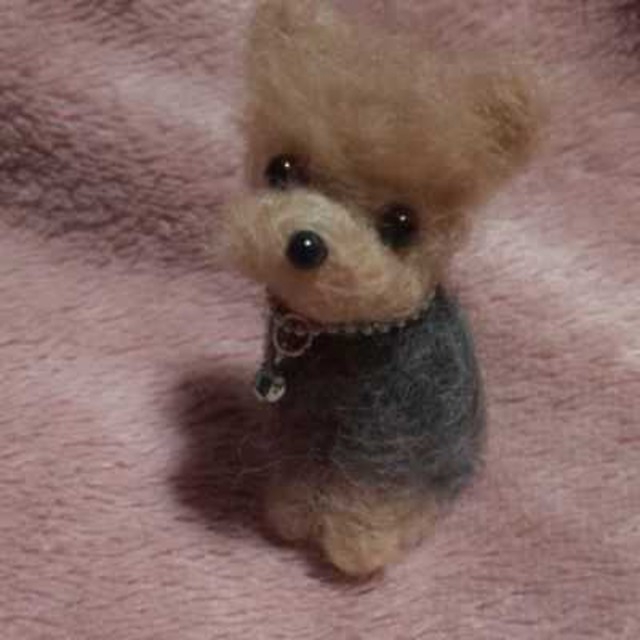 羊毛フェルトハンドメイド ヨーキー 羊毛フェルトハンドメイド ヨーキー