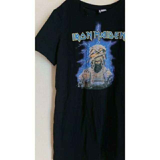 H&M(エイチアンドエム)のIron Maiden アイアン・メイデン ワンピ レディースのワンピース(ミニワンピース)の商品写真