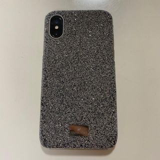 スワロフスキー(SWAROVSKI)のSwarovski IPhone10ケース シルバー(iPhoneケース)