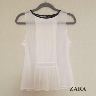 ザラ(ZARA)のZARA♡パイピングブラウス(シャツ/ブラウス(半袖/袖なし))