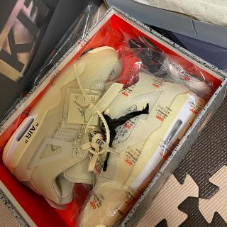 ナイキ(NIKE)のウィメンズ エアジョーダン 4 x Off-White TM(スニーカー)