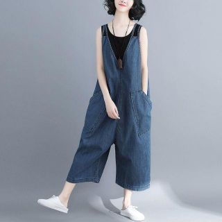 【新着！！】 デニム　サロペット　オールインワン　lee 藍 青 ブルー 夏 服(サロペット/オーバーオール)