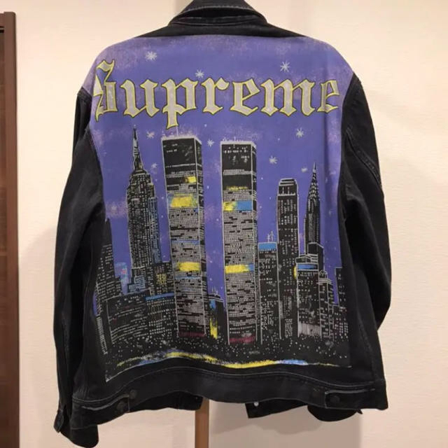 Supreme - supreme new york painted trucker jacketの通販 by 1413's ...